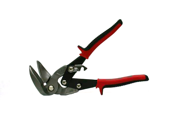 Angled store tin snips
