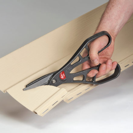 Vinyl shop siding snips