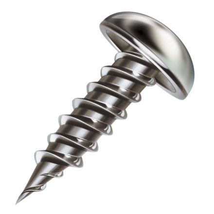 Malco's Zip In Sheet Metal Screw With Pan Head Style Top