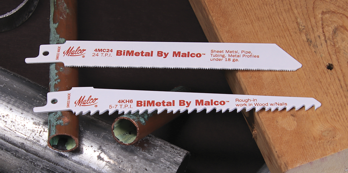 BiMetal reciprocating saw blades by Malco 