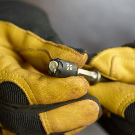 Malco C-RHEX Magnetic Hex Driver (2") - Reversible 1/4" & 5/16", Cleanable Magnet, S2 Steel For Construction