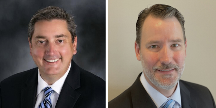 Head shot of Jim Finneman and Jeff Widdel 