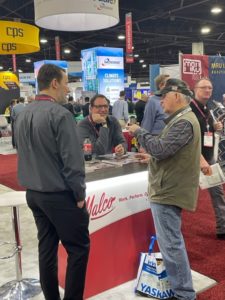 Rich Benninghoff and Jeff Widel at a convention show for Malco Products